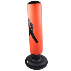 Saco de Boxeo Inflable, Saco de Boxeo Ninja Independiente, Saco de Arena Inflable de PVC 160cm Fitness Hit, Saco de Boxeo con Vaso de Columna Inflable características