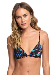 Roxy Lahaina Bay - Top De Bikini Tiki Triangular para Mujer Conjunto De Bikini Tiki Tri, Mujer, Anthracite Tropicoco S, XS precio