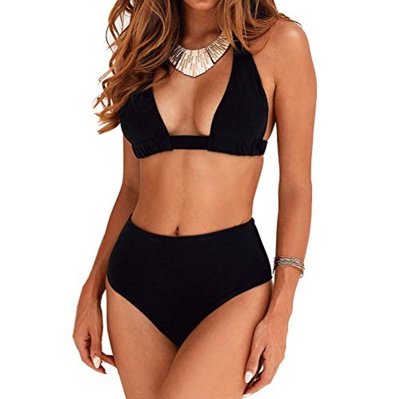 DURINM Traje De Baño Mujer Sexy Bañador de Baño Conjunto de Bikini Push up Sujetador Acolchado Bikini para Mujeres Estampado Acolchado Baño Ropa de Pl