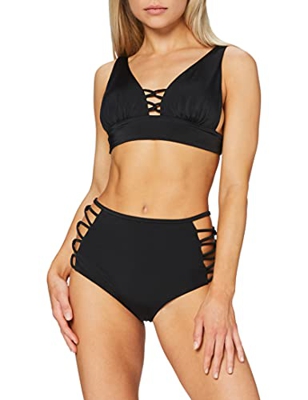 Iris & Lilly Auk001903 Conjuntos de Bikini, Negro, 36