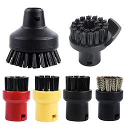Foreverup Juego de 6 Boquillas de Limpieza de Vapor para Karcher, Cepillos Redondos para Limpiador de Vapor Kärcher SC1 SC2 SC3 SC4 SC5 SC7 CTK10, Nyl en oferta