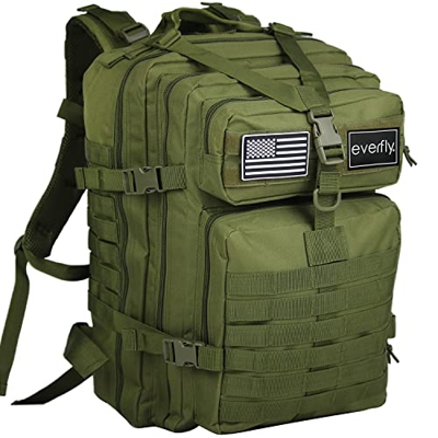 Everfly Mochila Tactica Militar 45L - Para Crossfit Supervivencia Caza Pesca Senderismo Gimnasio Montañismo Airsoft - Oxford 800D - Hombre Mujer - Mac