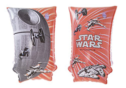 BESTWAY 91210 - Manguitos Hinchables Infantiles Diseño Star Wars Rojo y Gris 15x30 cm con Válvulas de Seguridad y 2 Cámaras de Aire para Niños de 6 a  en oferta