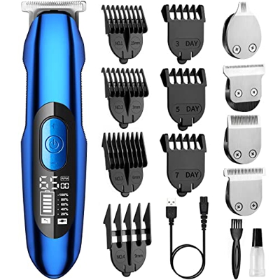 Cortadora De Cabello Profesional, Cortadora De Cabello Cortadora De Barba Cortadora De Barba Para Hombres Pantalla Led Todo en 1 Cortadora De Barba Co