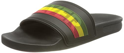 Quiksilver Rivi Wordmark Slide, Sandalia Hombre, Negro, 42 EU