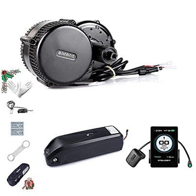 BAFANG BBS01B 36V 250W / 350W / 500W Kit de Conversión de Bicicletas Eléctricas, Batería de Tubo descendente Opcional de 36 V 7,8Ah/10Ah/15,6Ah/17,4Ah