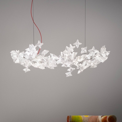 Slamp Hanami Suspension colgante, cable rojo