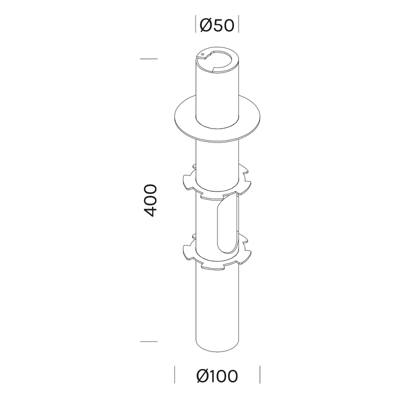 OLEV sujeción del suelo para baliza Grounding