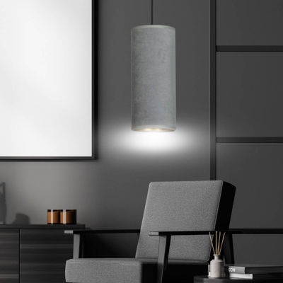 Lámpara colgante Joni, tejido, 1 luz gris-oro