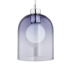 Lámpara colgante Rona, 1 luz, gris humo precio