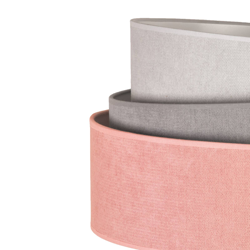 De mesa Pastell Trio pink/gris/gris claro H 50cm en oferta