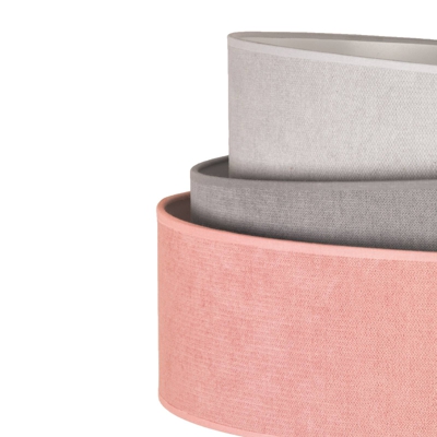 De mesa Pastell Trio pink/gris/gris claro H 50cm