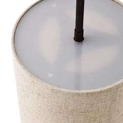 Menu Hashira lámpara colgante lino, Ø18cm, natural en oferta