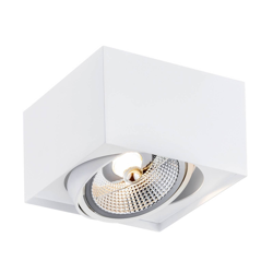 Foco de techo Ronda, 1 luz, blanco en oferta