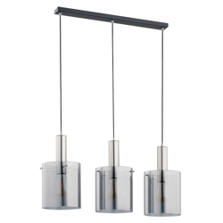 Lámpara colgante Calena, 3 luces, plata precio