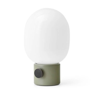 Menu JWDA lámpara mesa LED de acero, gris amonita