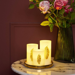 Pauleen Golden Feather Candle vela LED set 3 ud en oferta