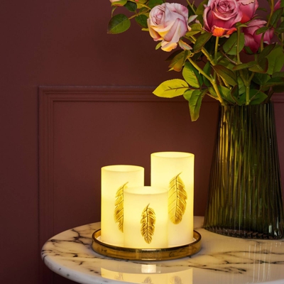 Pauleen Golden Feather Candle vela LED set 3 ud