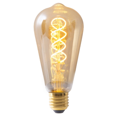 LED filamento E27 4W ST64 oro 180lm 1.800K 3 ud