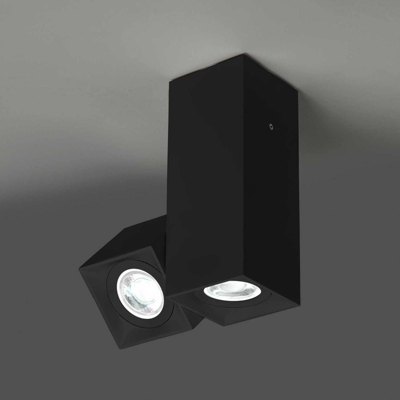 Milan Dau Spot plafón 2 luces negro