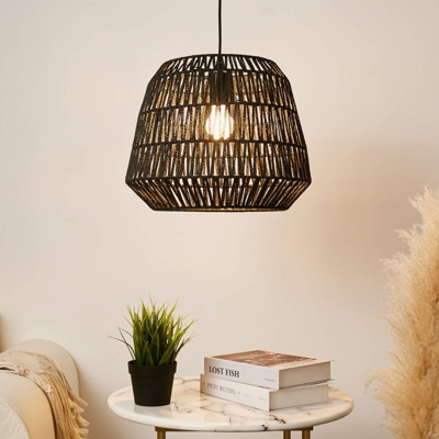 Pauleen Timber Pearl colgante, pantalla trenzada