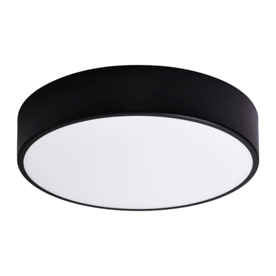 Plafón Cleo 400, IP54, Ø 40 cm negro