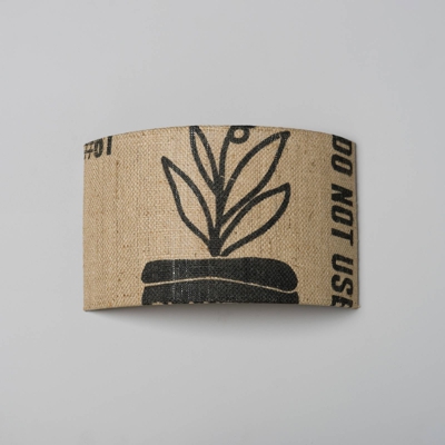 Aplique N°87 grano café, pantalla saco de café