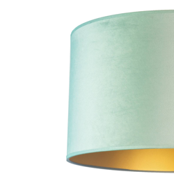 Lámpara colgante Golden Roller Ø 40cm menta/dorado en oferta