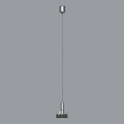 ERCO suspensión cable, pinza rail Minirail