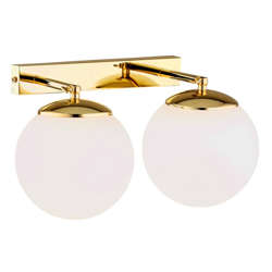 Aplique Sala con cristales esféricos, 2 luces precio