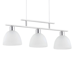 Lámpara colgante Sonata, 3 luces, plata en oferta