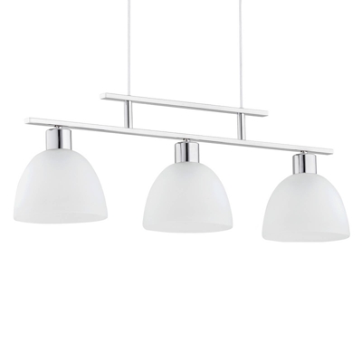 Lámpara colgante Sonata, 3 luces, plata