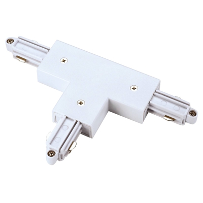 SLV conector T riel monofásico HV izquierda blanco