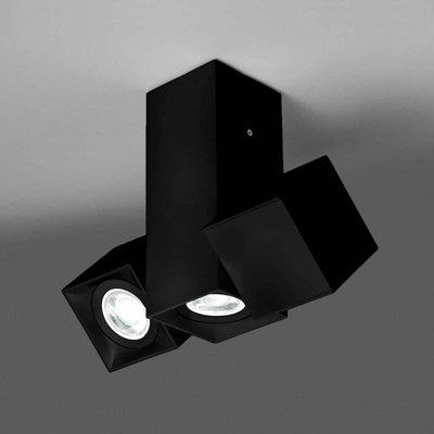 Milan Dau Spot plafón 3 luces negro