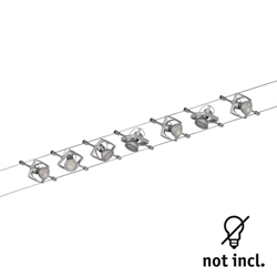 Paulmann Wire Mac II sobre cable 7 luces cromo precio