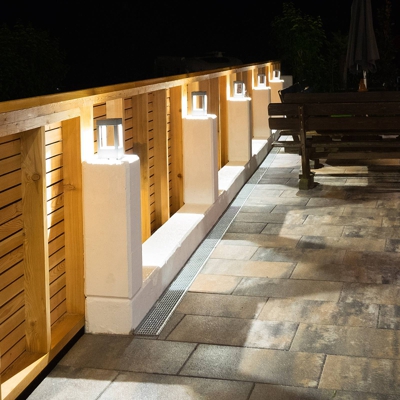 Egger York baliza LED gris, 20 cm