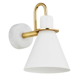Aplique Bona, blanco-latón en oferta