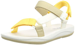 Camper Match, Sandalias Mujer, White/Yellow, 37 EU características