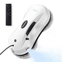 Robot Limpiacristales AlfaBot X7, limpiacristales Robot eléctrico con Control Remoto, Limpiador de Ventanas con Tanque de Agua para Lavar Todas Las Su características
