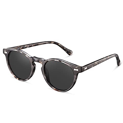 Carfia Gafas de sol Polarizadas para Mujer Estilo Retro Protección UV 400 para Pesca Conducción Viajes Marco de Acetato