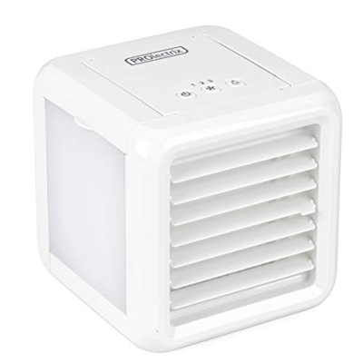 Refrigerador de aire portátil para espacios personales Prolectrix EH3139V2PROVDE Ice Cube Plus+, hasta 8 horas de aire frío, filtro antimicrobiano, lu