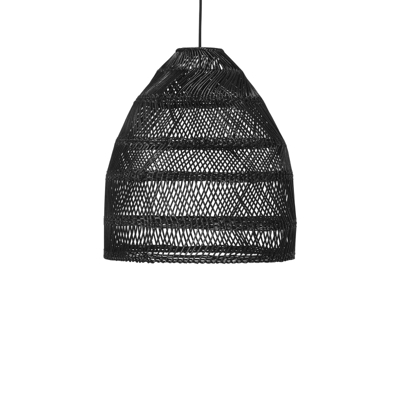 PR Home Maja colgante ratán negro, Ø 45,5 cm