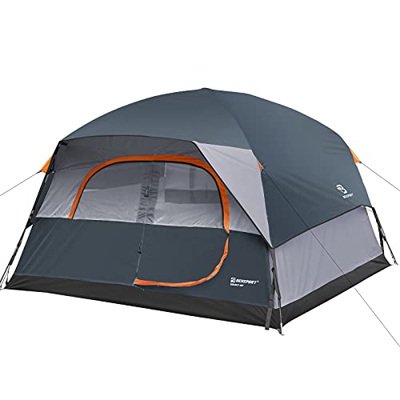 Bessport - Tienda de campaña para 4 Personas, 4 Estaciones, Impermeable y ventilada, fácil de Instalar, Tienda de Techo Doble, ventilación de Puerta D