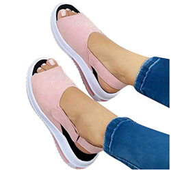 riou Sandalias de cuña de Verano, Zapatos Femeninos Mujer Peep-Toe Wedge Sandalias cómodas Sandalias Femeninas，Zapatos de Playa de Gladiador de Crista en oferta