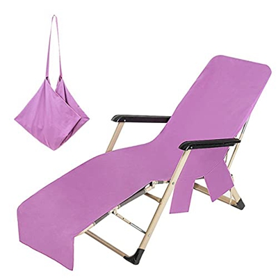 ZYNS Tumbona 1 Pedazo De Color Sólido Secado Rápido De Playa Cubierta De Silla De Playa Jardín De Vacaciones Piscina Cubierta De Silla con Bolsa De Al