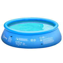 Outsunny Piscina Hinchable Redonda 4.000 litros Ø274x76 cm para 3-4 Personas Piscina Inflable Familiar Adultos y Niños con Inflador de Mano para Jardí características
