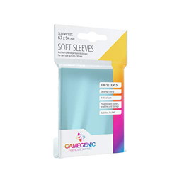 GAMEGEN!C- Soft Sleeves Pack (100), Color Clear (GGS10014ML) características