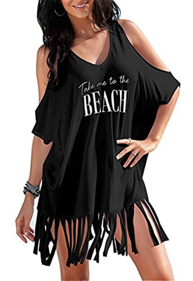 AiJump Túnica Vestido de Playa Kimonos Pareos Mujer Verano Camisa