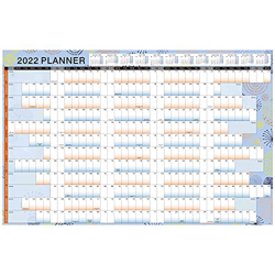 Calendario de pared 2022, planificador anual 2022, calendario de pared de 12 meses, de enero a diciembre de 2022, fuegos artificiales azules, tamaño A características