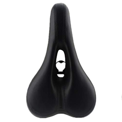 Sillin Antiprostatico MTB Sillin Bicicleta MontañA Funda de Gel para Asiento de Bicicleta Funda de Asiento de Bicicleta Acolchada Black,Free Size